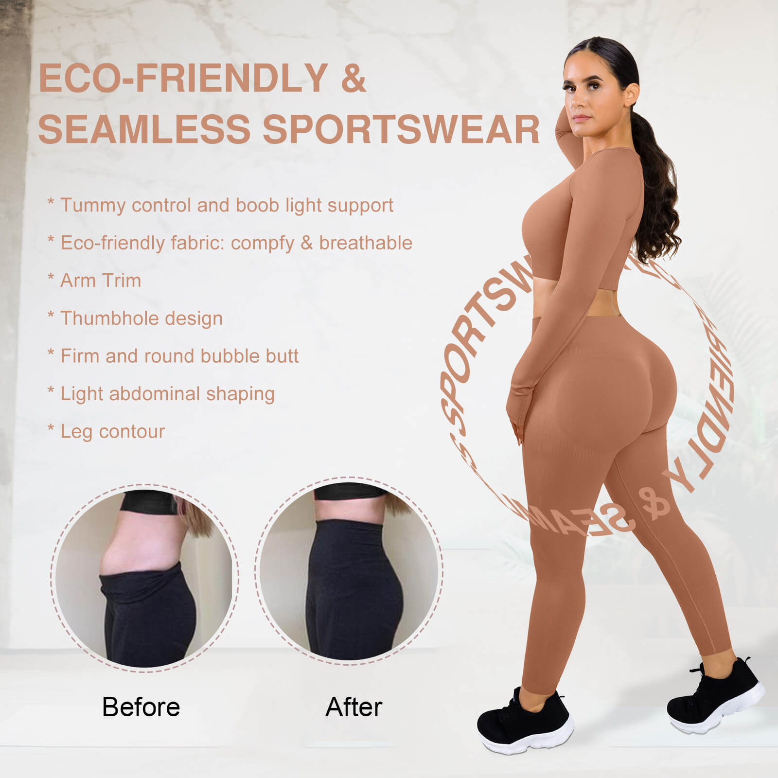 Wholesale 3D Printing Thumbhole Seamless Sportswear