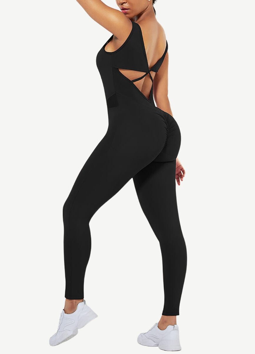 Wholesale Running Bodysuit Wide Strap Ankle Length Stretch