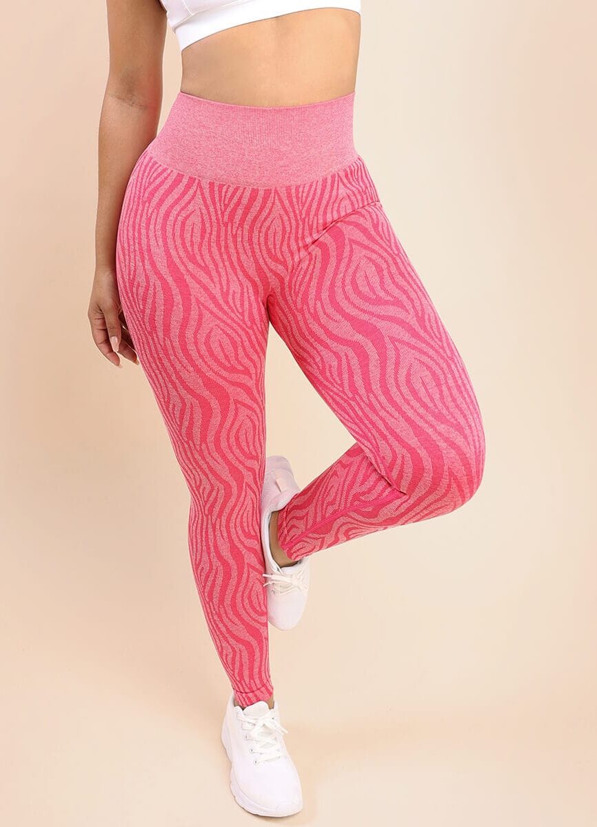 Wholesale Zebra Print High Waist Yoga Leggings